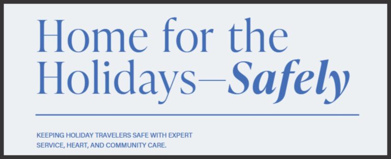 Home for the Holidays banner